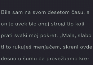 „Skrenuli smo sa rute i ugasili motor“